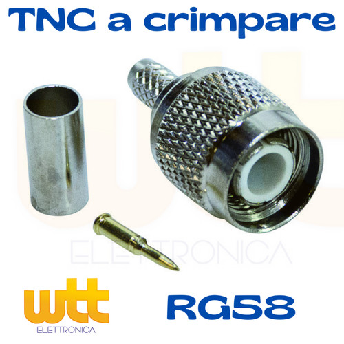 Connettore spina tnc - spina,