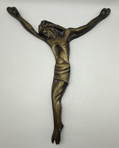 Antique bronze crucifix a - crucifix,