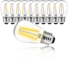 10x Lampadina led filamento 2W