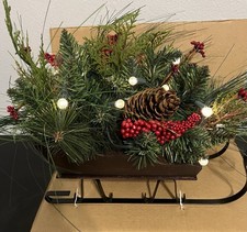 centrotavola slitta natalizia