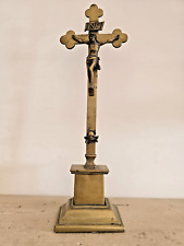 Antico Crocefisso in Bronzo d'Orato del fine 700
