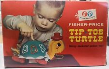 GIOCO EDUCATIVO FISHER PRICE TIP TOE TURTLE  FUNZIONANTE 1962