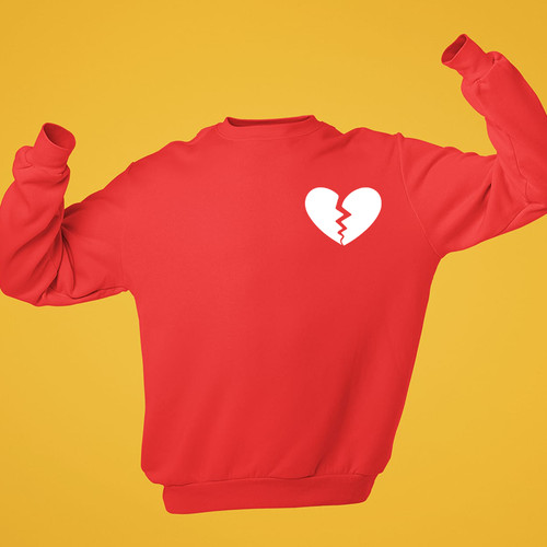 Felpa cuore spezzato - cuore,