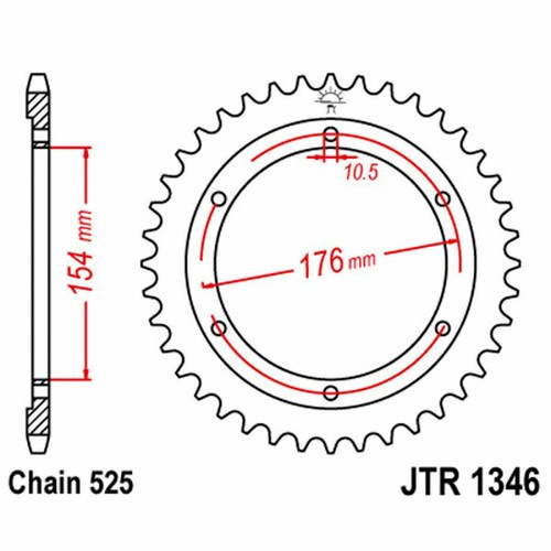 Corona moto jtr1346 525 - moto,