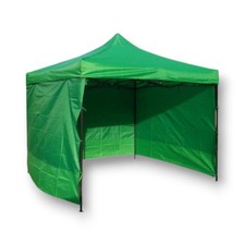 Gazebo 3x3 Verde Impermeabile Top PVC Rapido Pieghevole PIeghevole con Teli