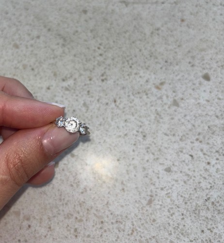 Anello oro bianco kt - anello, in
