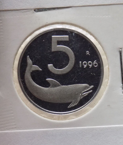Lire 1996 proof delfino - 5,