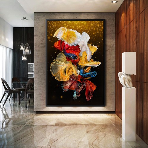 Quadro tela con - , pesce