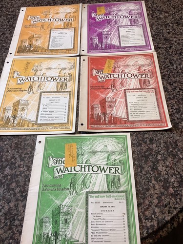 Watchtowers 1939 lot of - of, 5