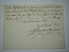 1798 antico documento - 1798,