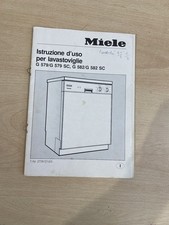 Miele Libretto Istruzioni Lavastoviglie G579 G579 SC G582 G582 SC ITA