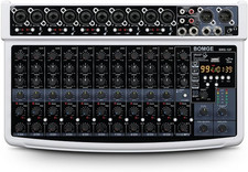 Mixer Audio Professionale, 12 Canali, Bluetooth, USB, Alimentazione 48V, Ingress