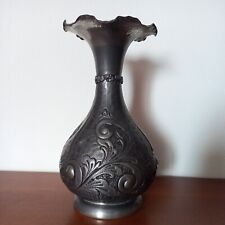 Vaso In Peltro Decorato