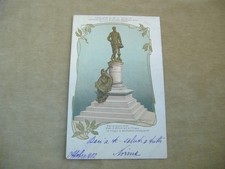 CARTOLINA SCHIO-VICENZA 1902 MONUMENTO AD A. ROSSI ILLUSTRATORE BELTRAME