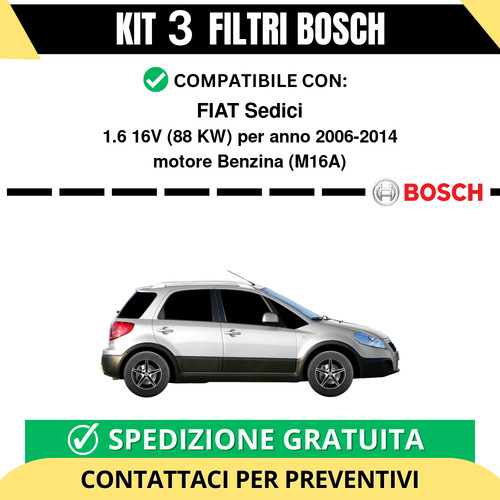 Kit bosch filtri tagliando - kit,