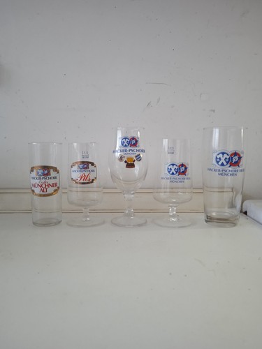 Lotto 5 bicchieri birra - lotto,