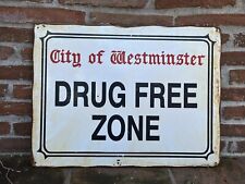 targa metallo vintage Originale Inglese