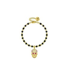 Bracciale Donna KIDULT SYMBOLS 731814 Acciaio Gold Dorato Teschio F.P.