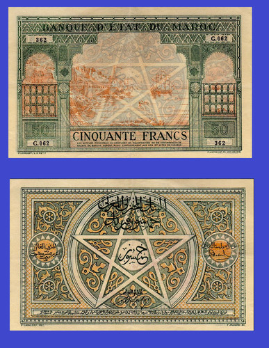 Marocco franchi - 50,