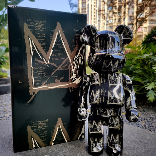 28cm bearbrick 400 basquiat - bearbrick,