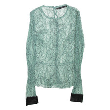 ZARA Camicia Trasparente Verde