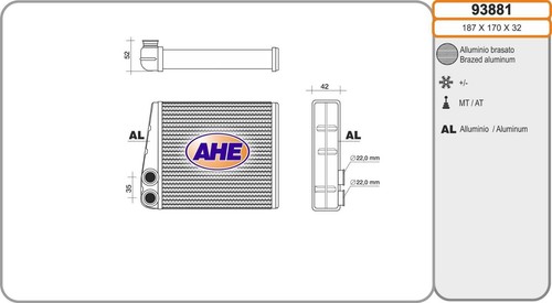 93881 radiatore q3 - q3, tt
