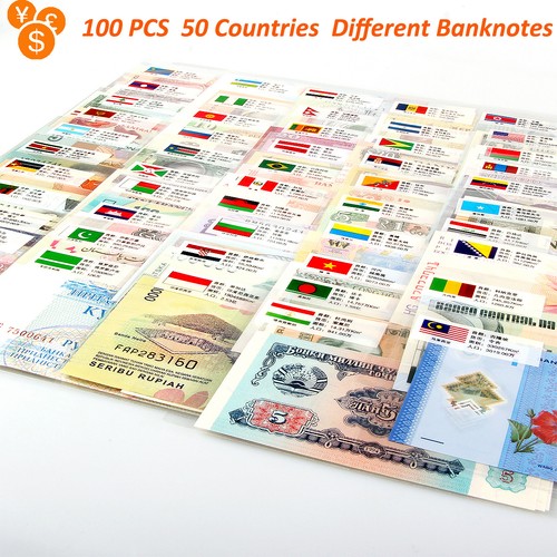 Lotto 100x diverse cartamoneta - 100x,