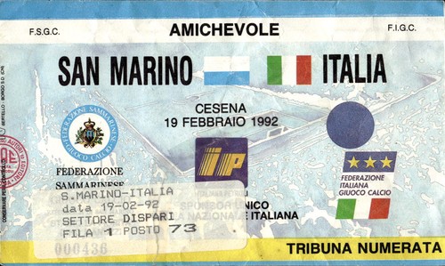 Biglietto stadio originale san - originale,