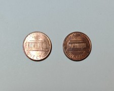 2 Coins One Cent U.S.A. 1986 -