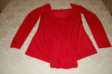 Cristina Effe - Maglietta donna,Rosso lacca,90 Acetato 10 Elastene, tg 44, usata