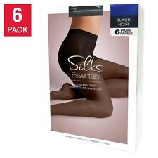 Silks Essentials Collant Setoso Gamba Trasparente, 6 Paia