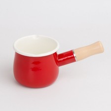 Butter warmer enamel - milk, pot