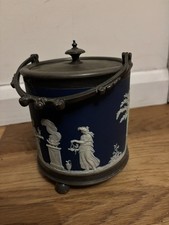 Antica botte per biscotti blu