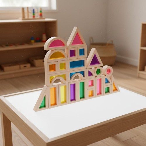 Pezzi mattoncini arcobaleno - pezzi,