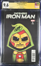 Infamous Iron Man #1 Skottie Young firmato CGCxJSA 9.6