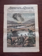 RIVISTA LA DOMENICA DEL CORRIERE N° 19 1916 GUERRA DI TRINCEA SUL CARSO