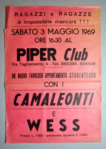 Piper roma 1969 camaleonti - piper,