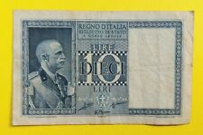 10 DIECI LIRE  DECRETO 1938