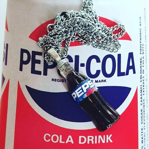 Collana bottiglia pepsi unica - collana,