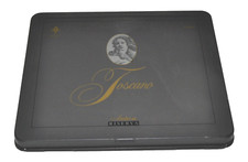 TOSCANO ANTICA RISERVA - SCATOLA DI LATTA VUOTA  DI COLORE METALLO ANTRACITE