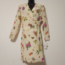 Abito vintage nuovo con etichette Deadstock Louis Feraud Saks 5th Connoisseur Suite 100% seta 6