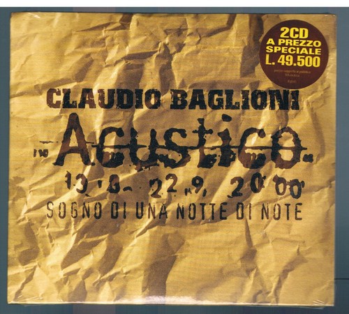Claudio baglioni acustico - baglioni,