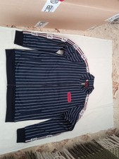 Felpa con zip blu - , a