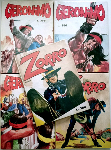 Lotto zorro e geronimo - e,