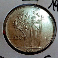 100 lire 1961 spl ottimi - 1961, (8)