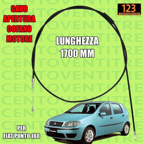 Cavo apertura cofano - cavo, motore