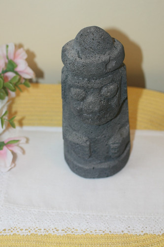 Figurina azteca pietra lavica - azteca,