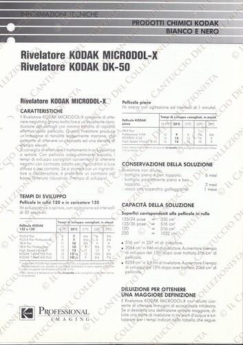 Rilevatore kodak microdol - kodak, microdol-x
