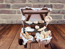 presepe pastore banco pane fornaio terracotta dipinto a mano