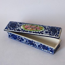 Scatola, cofanetto in maiolica